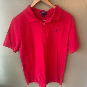 Ralph Lauren boys polo shirt red size youth xl